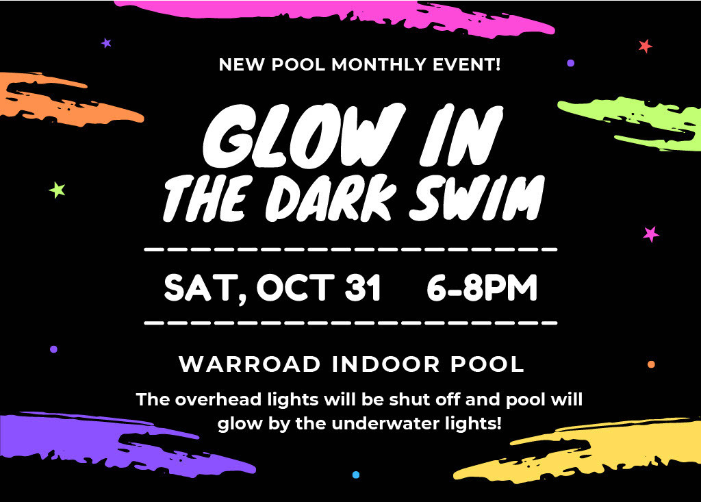 Glow in the dark swim