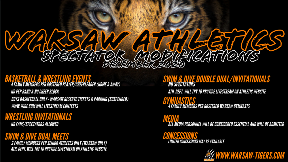 Athletic Spectator December Guidelines