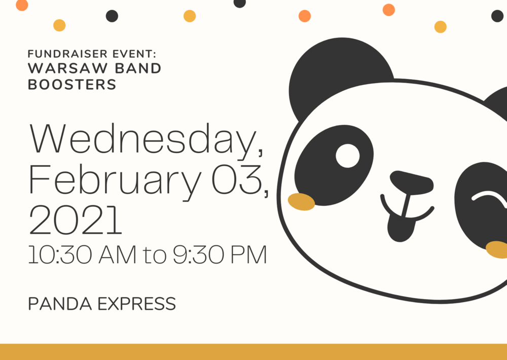 Panda Band Booster Fundraiser 