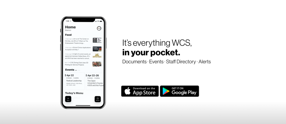 Phone to promote WCS APP