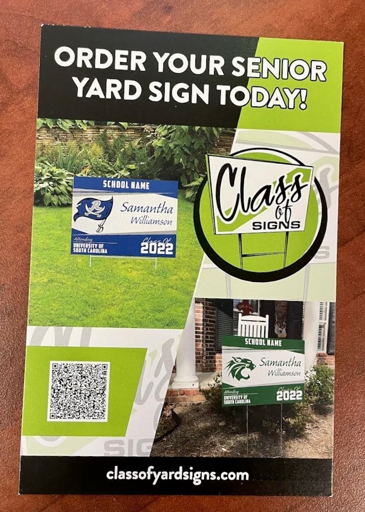 Class of 2022 Senior Yard Sign
