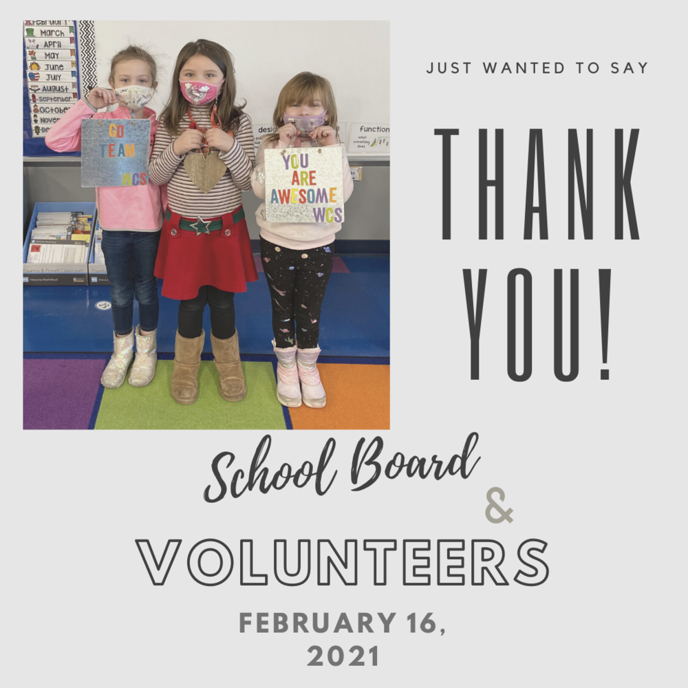 three children holding thank you signs