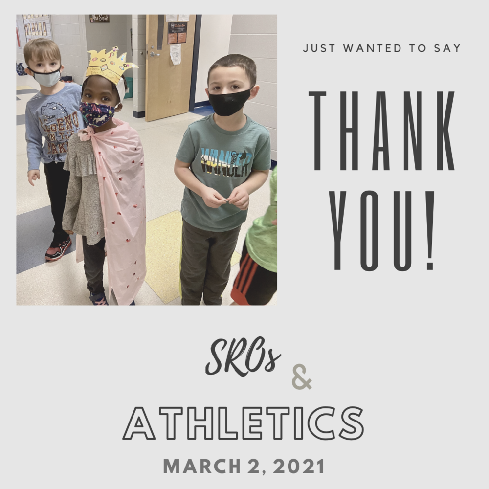 Thank you Post Card with Athletes and Police images icons