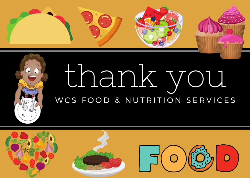 Thank you Food Services Poster