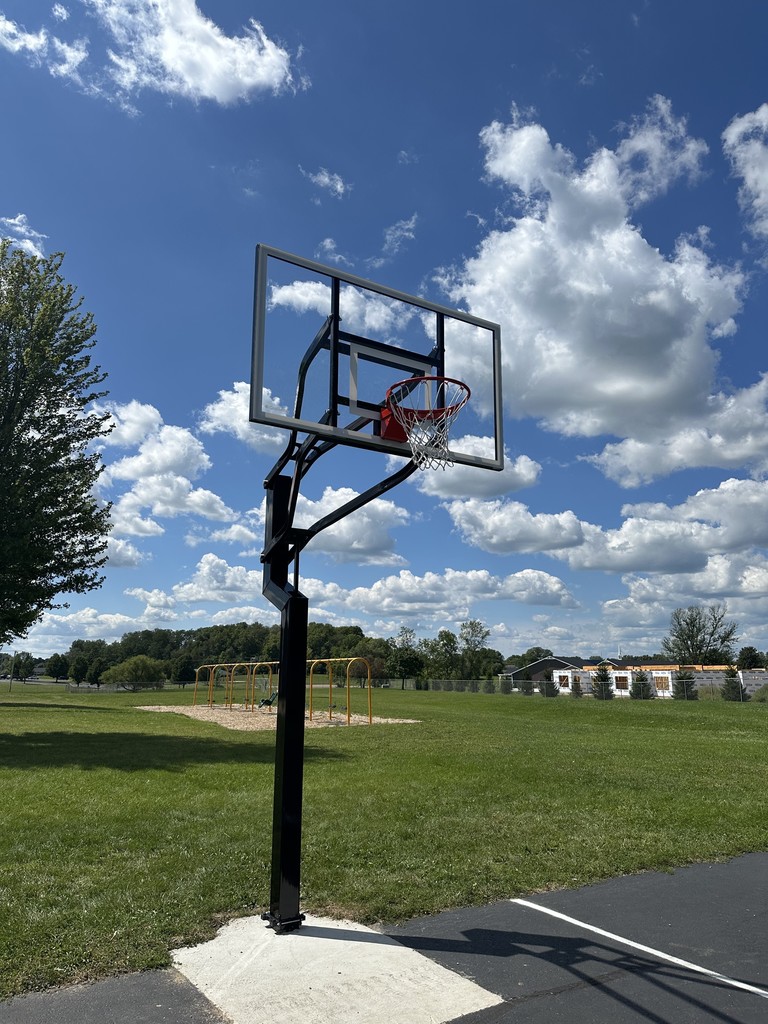 The new basketball hoops!