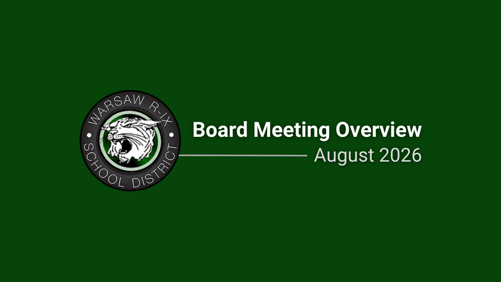 board meeting overview august 2026