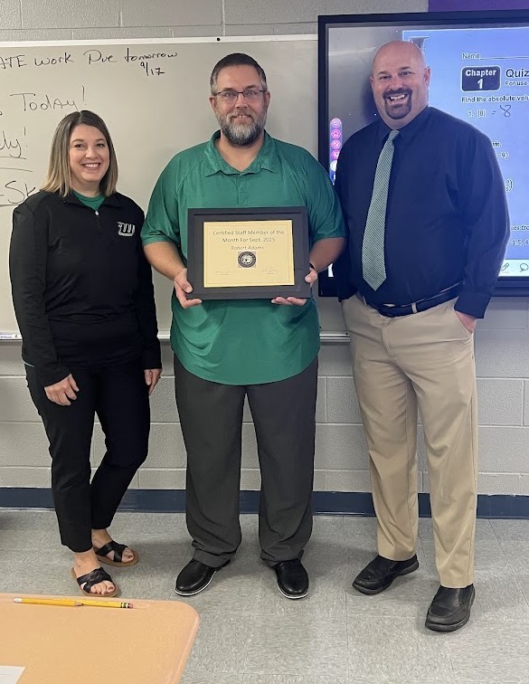 Certified Staff Member for September 2025: Robert Adams