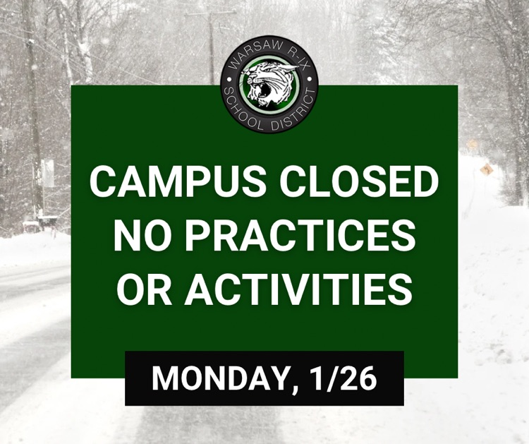 Monday 1/26 campus closed