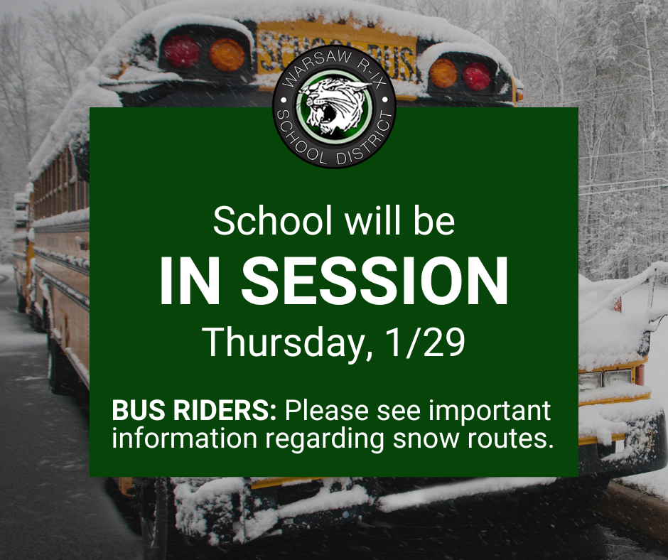 school in session 1/29