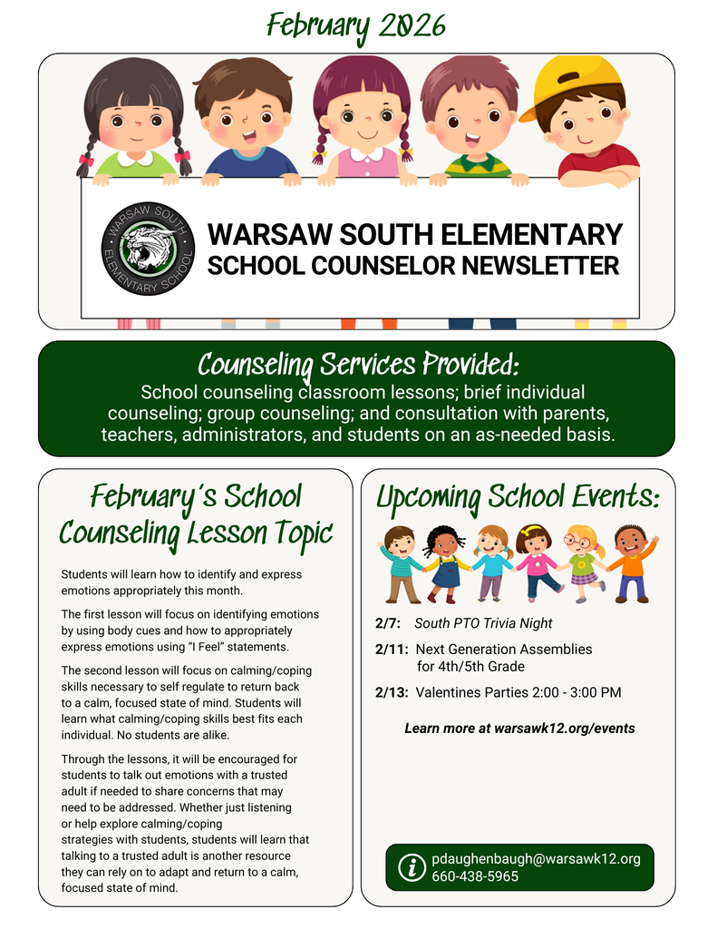 south elementary feb newsletter
