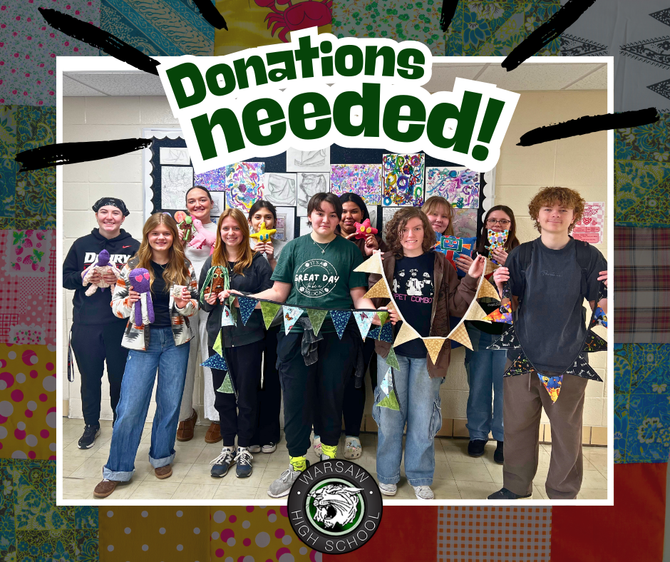 donations needed for whs apparel and design students