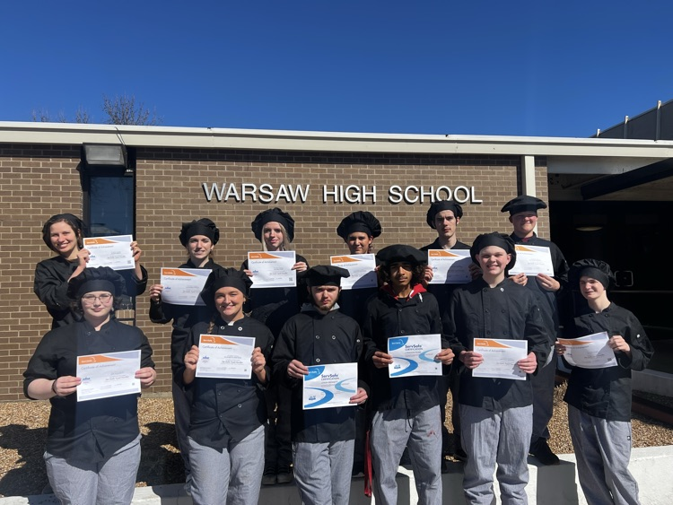 serve safe food certifications for WHS students
