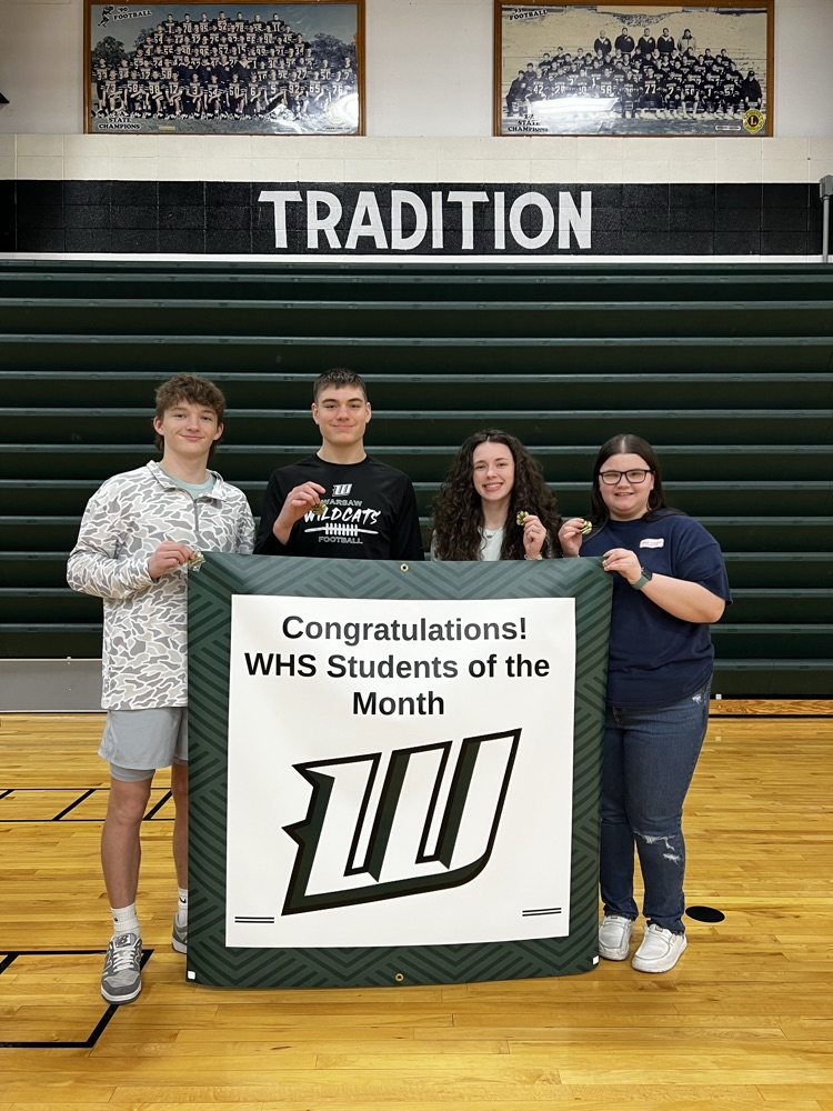 WHS students of the month Feb