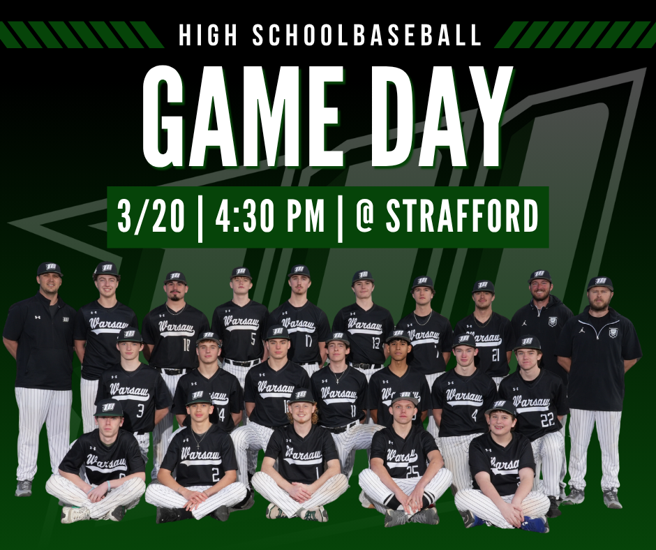 baseball game day 3/20 at Strafford