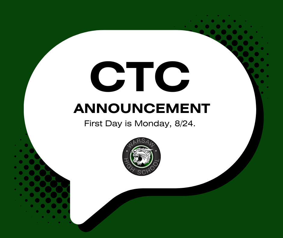 ctc first day is monday 8/24