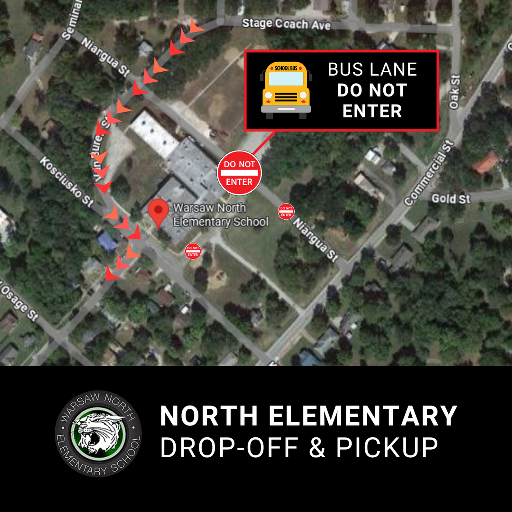 north elementary drop off & pickup
