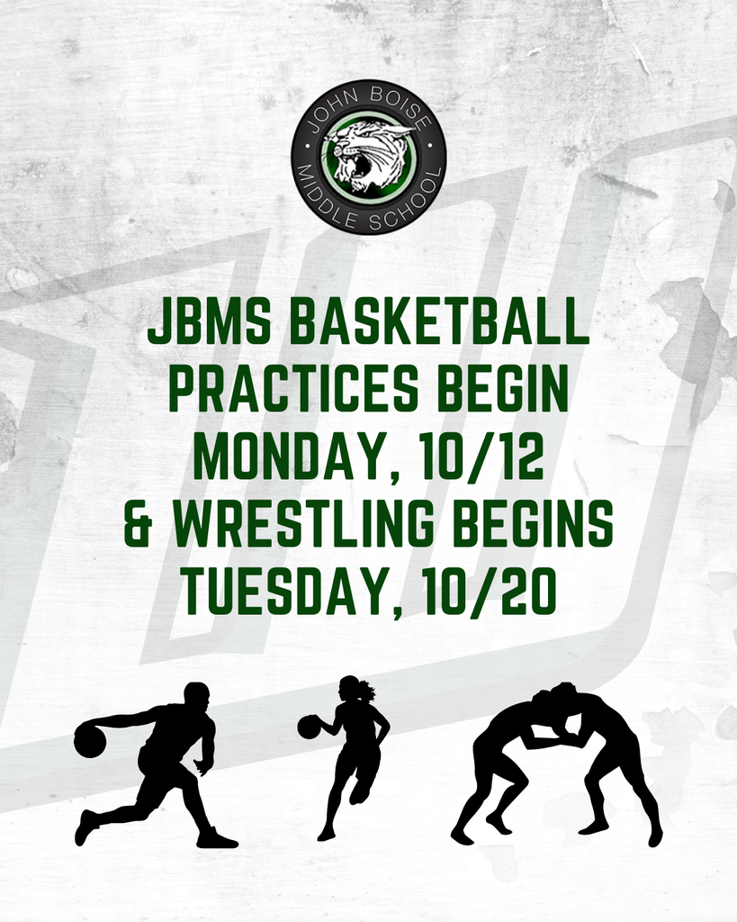 jbms basketball practices & wrestling practices