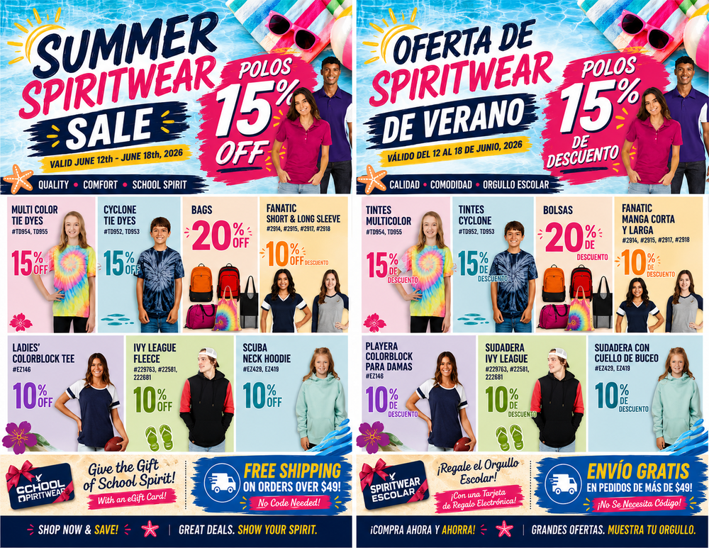 Latest Spiritwear ad