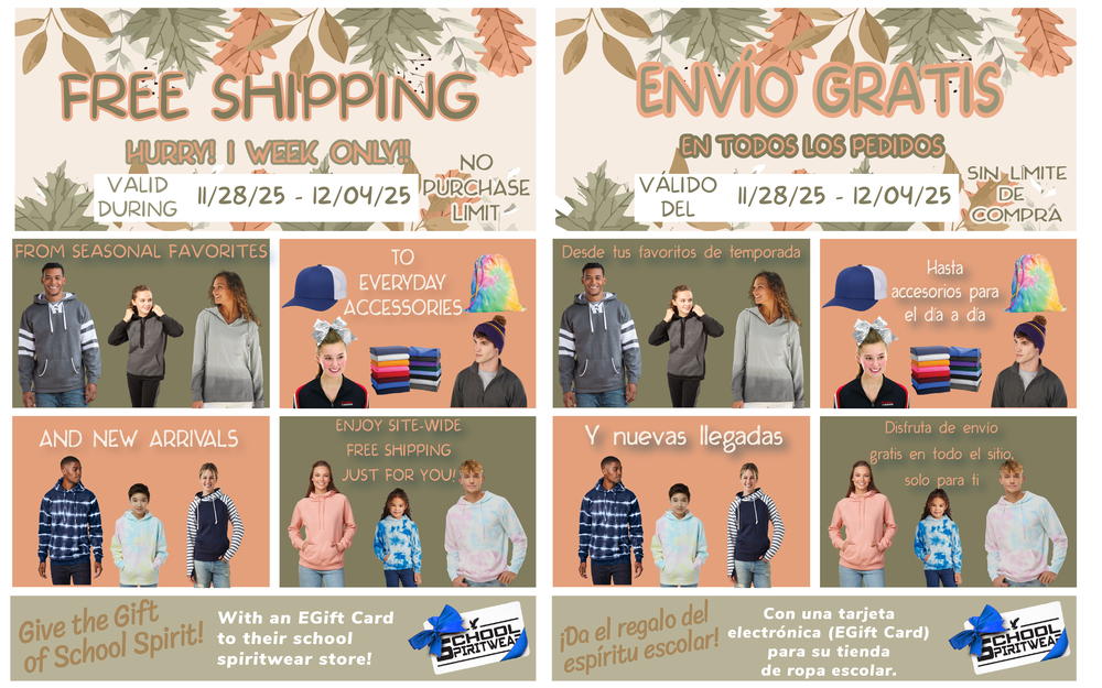 Latest Spiritwear ad