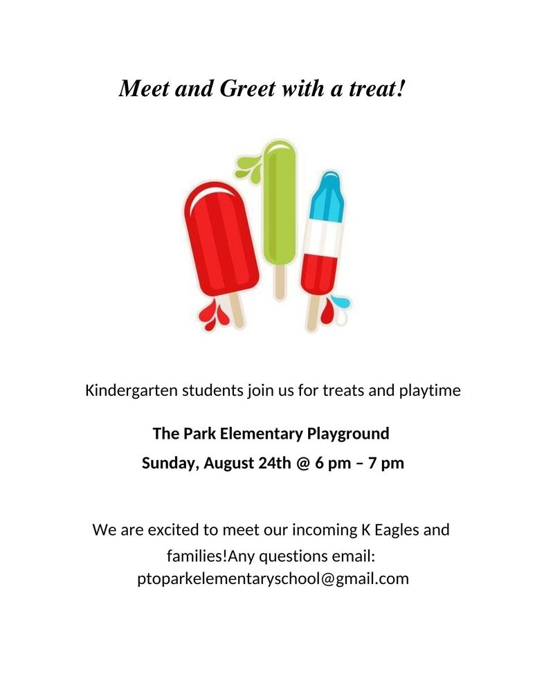 All Kindergarteners and families, come to school to see your classmates and teachers!