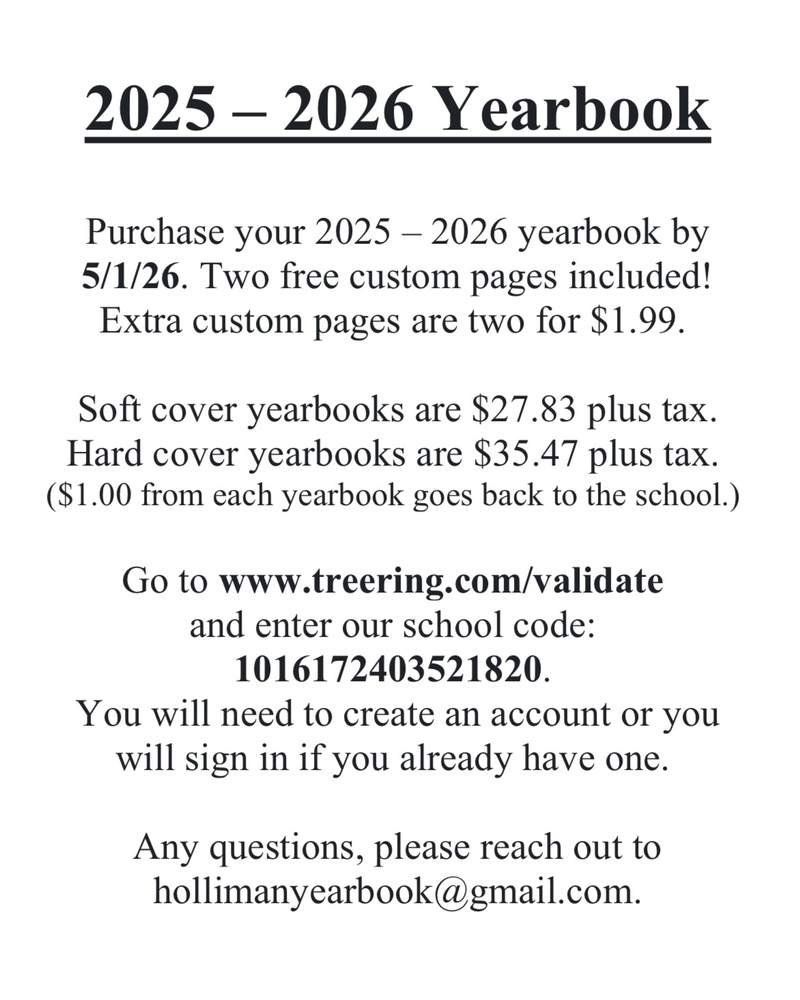 25-26 Yearbook Flyer