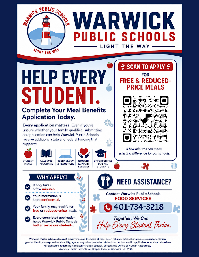 Link for free/reduced lunch application. YOU MUST APPLY EACH AND EVERY YEAR