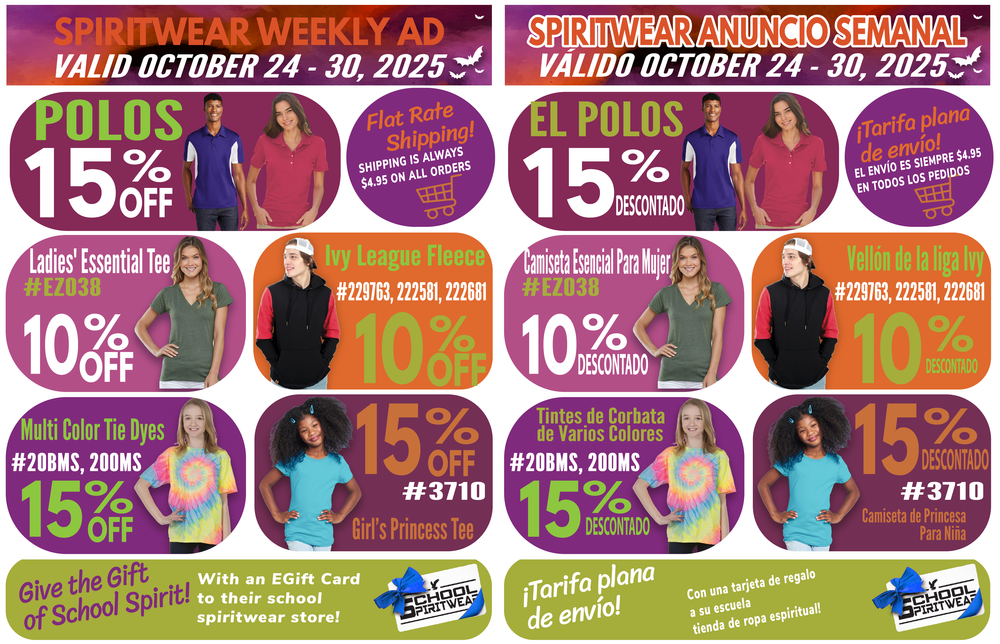 Latest Spiritwear Ad