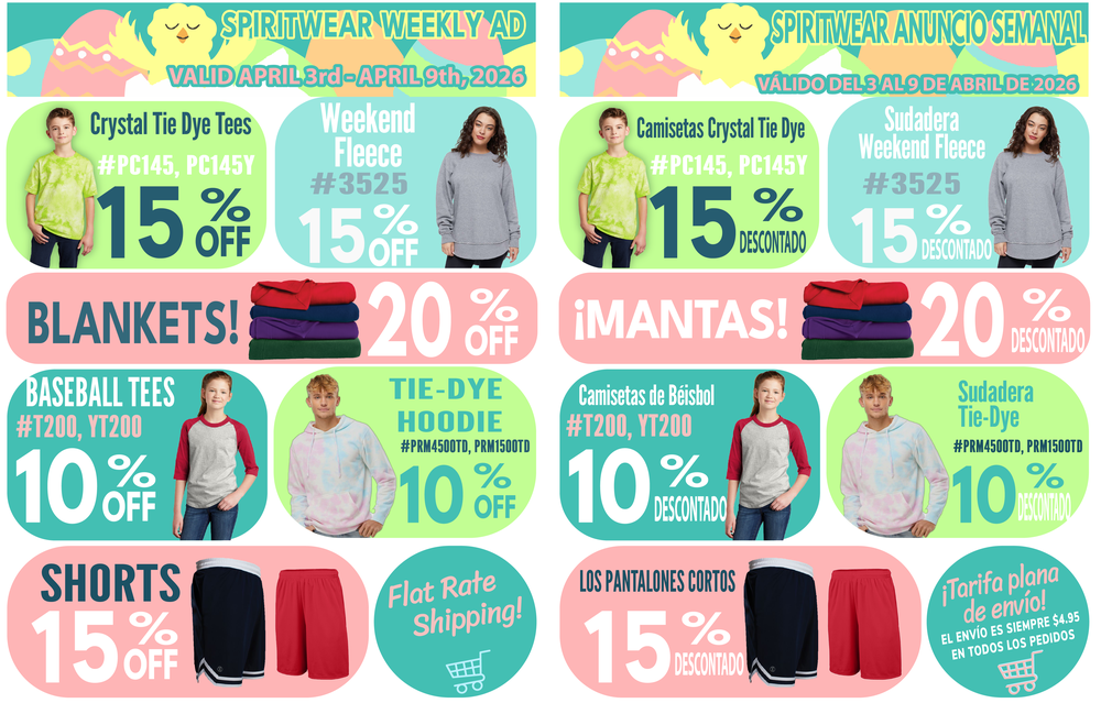 Latest Spiritwear ad