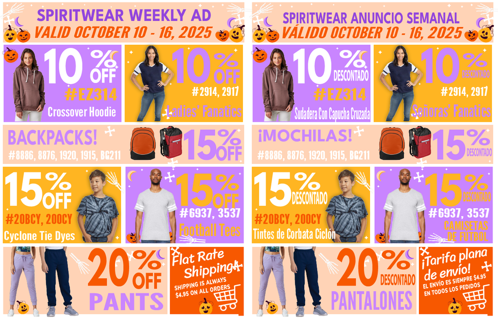 Latest Spiritwear Ad