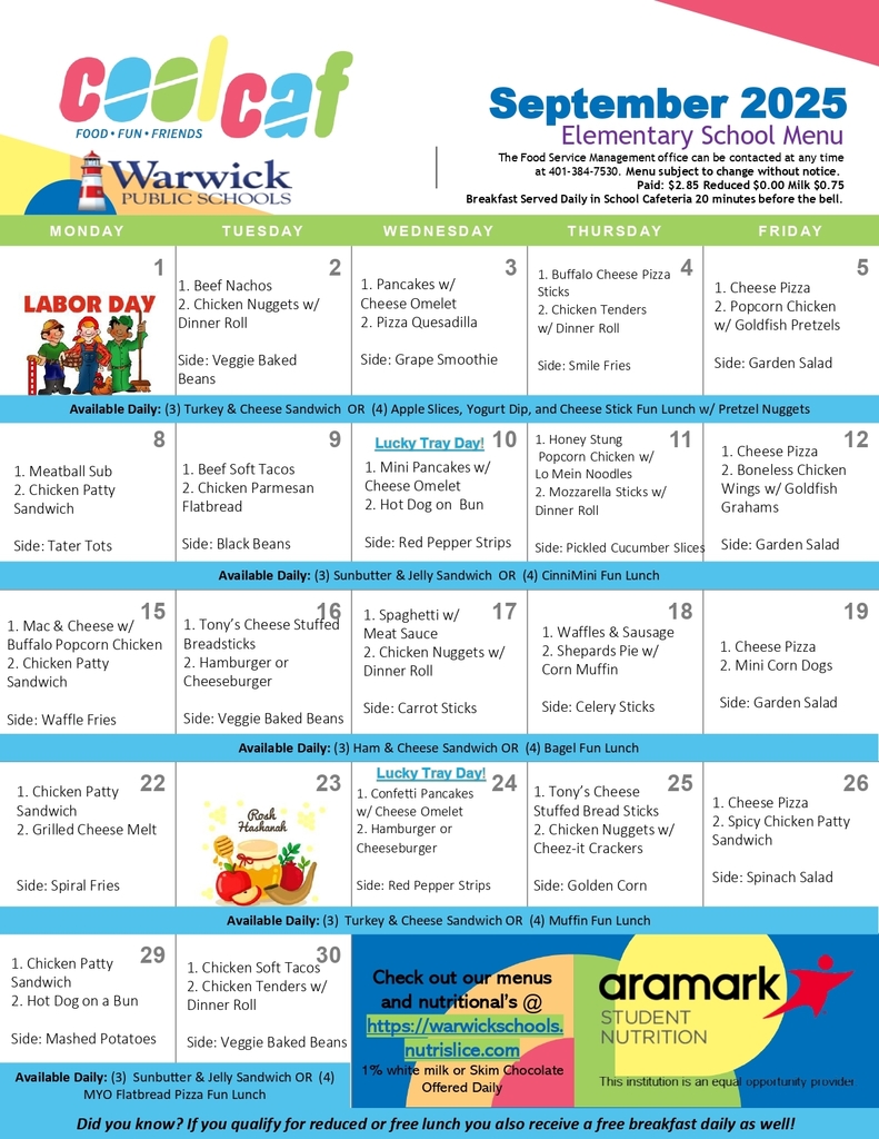 September Menu