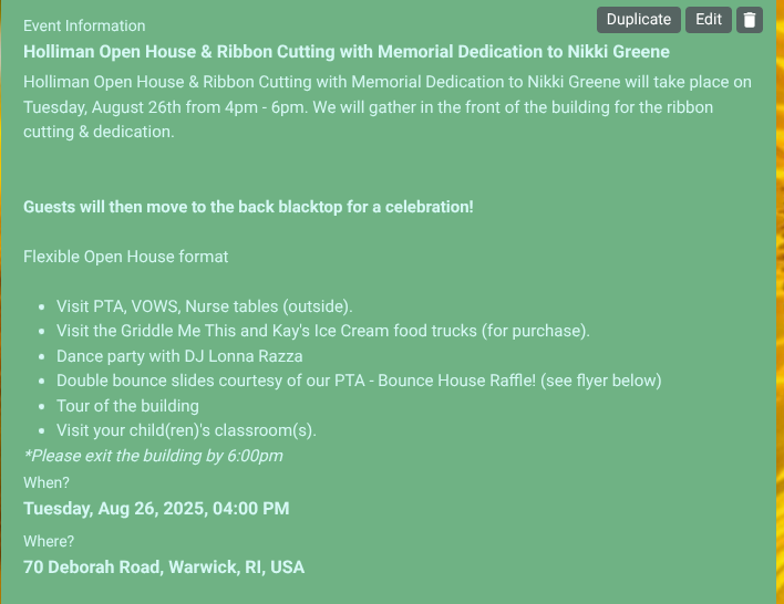 open house