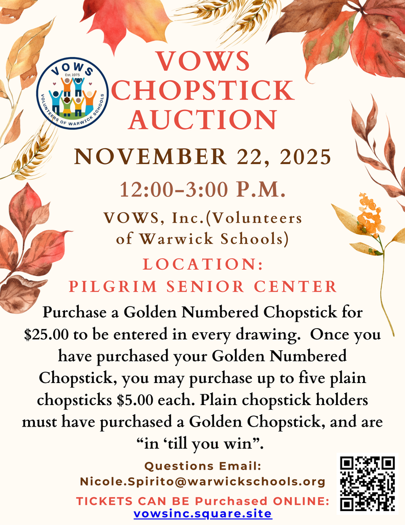 VOWS Chopstick Auction Flyer