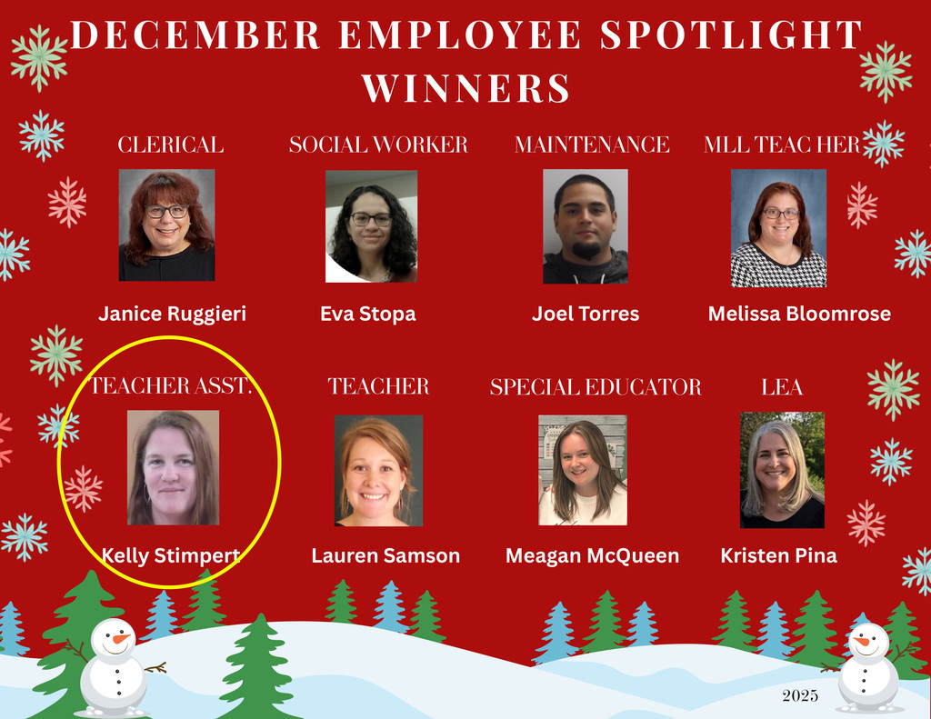 Red Background with images of employees