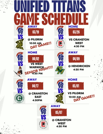 Unified Titans Game Schedule Flyer