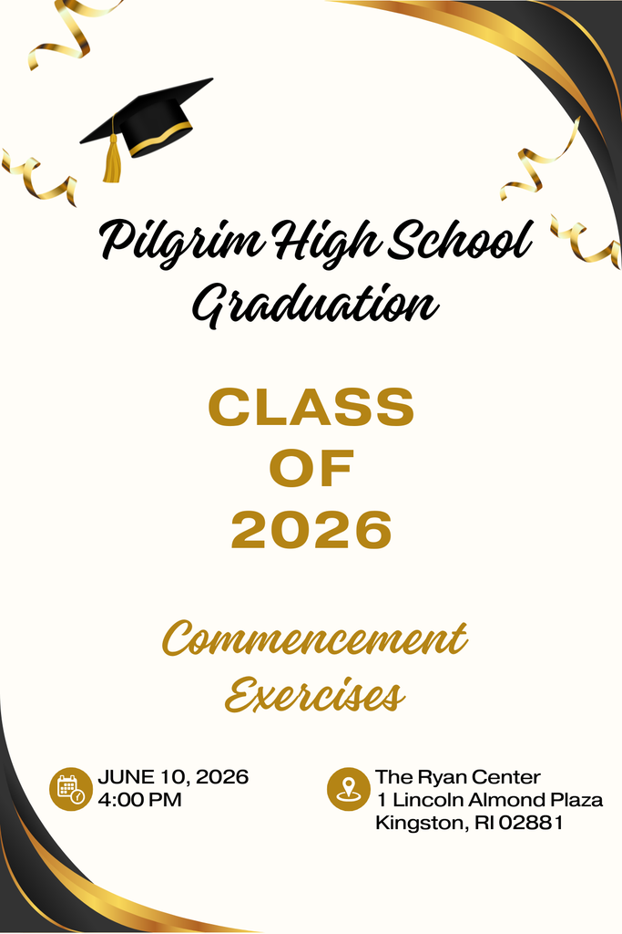 Black, white, and gold invitation for graduation