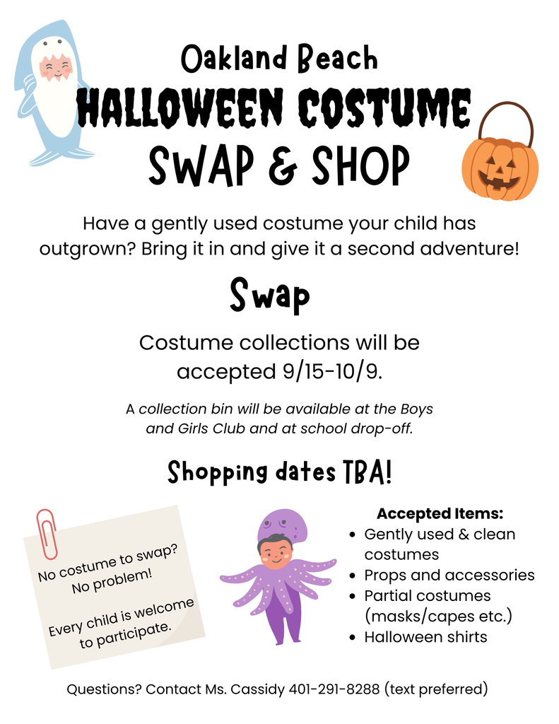 costume drive flyer