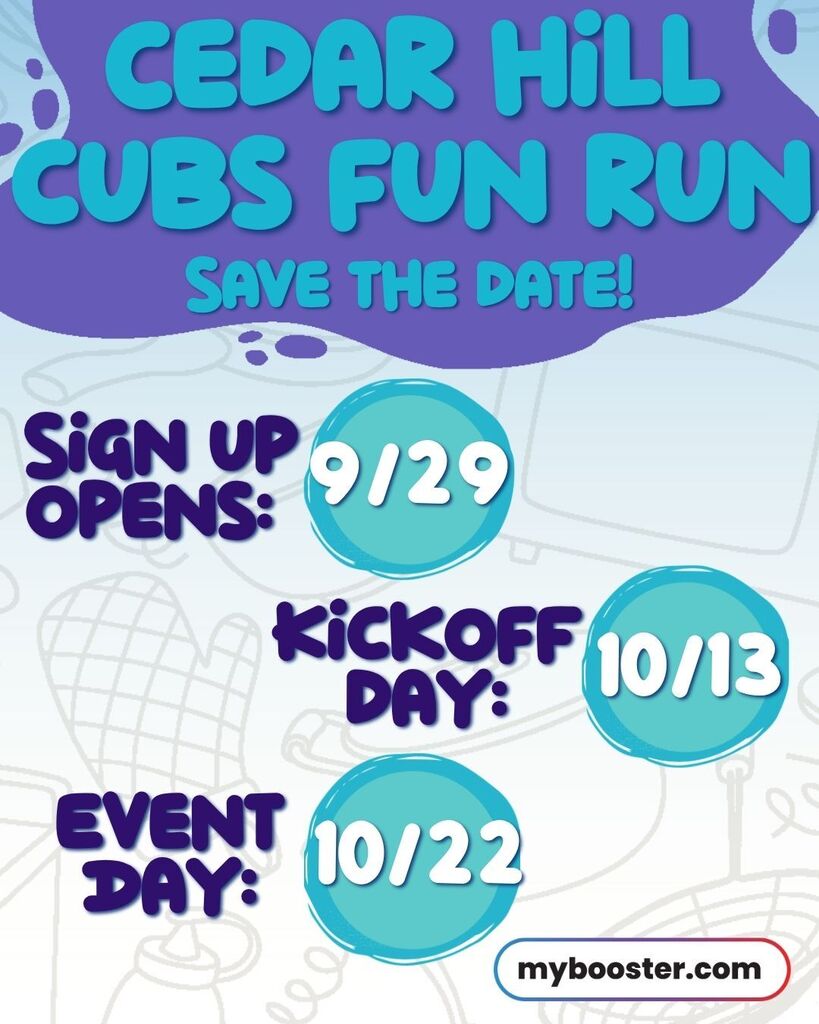 Save the date - Cubs Fun Run 