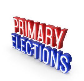 Primary Elections in Red White and Blue