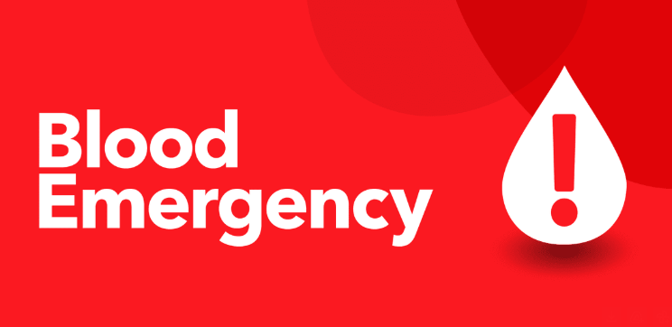 text: Blood Emergency!
