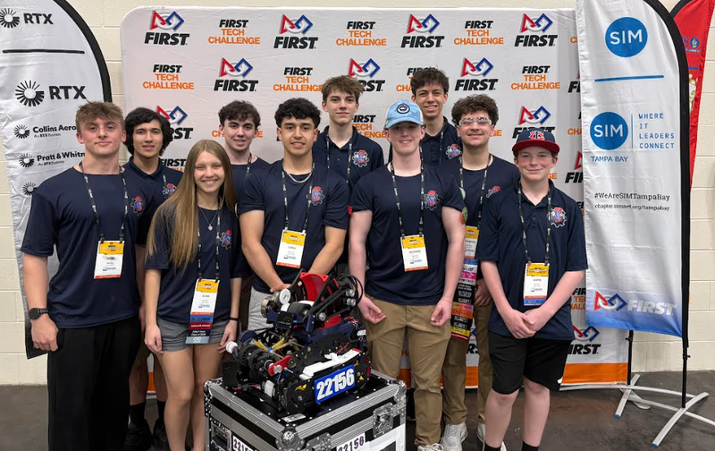 Robo-Titan team with their robot