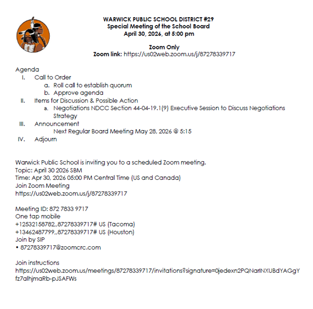 agenda