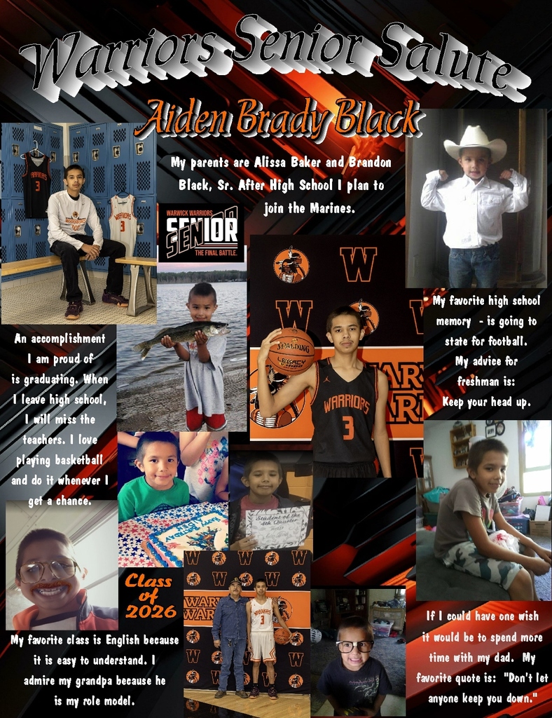 Senior Salute - Aiden Brady Black