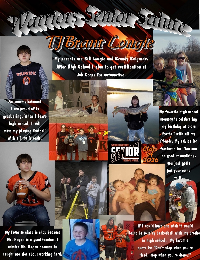 Senior Salute - TJ Brant Longie