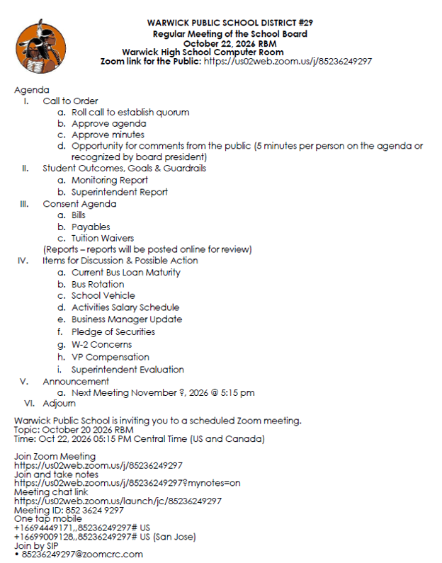 agenda