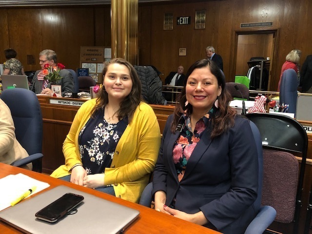 Shanae and Rep. Ruth Buffalo