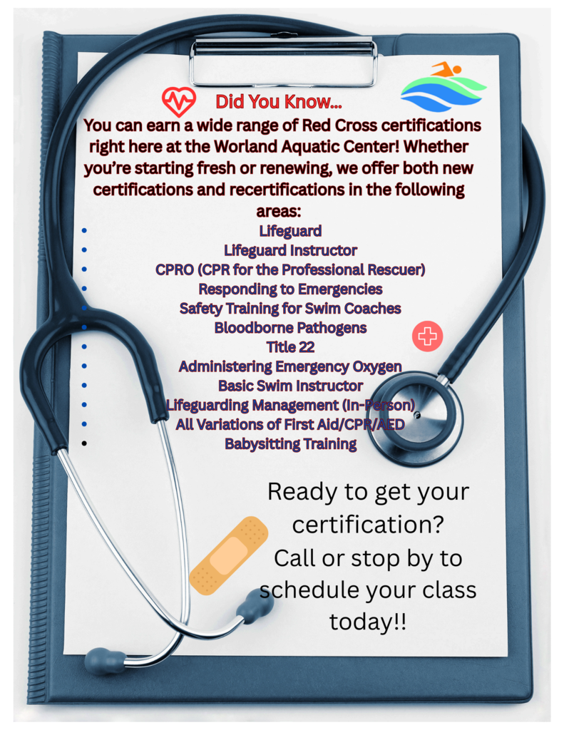 Red Cross Certifications