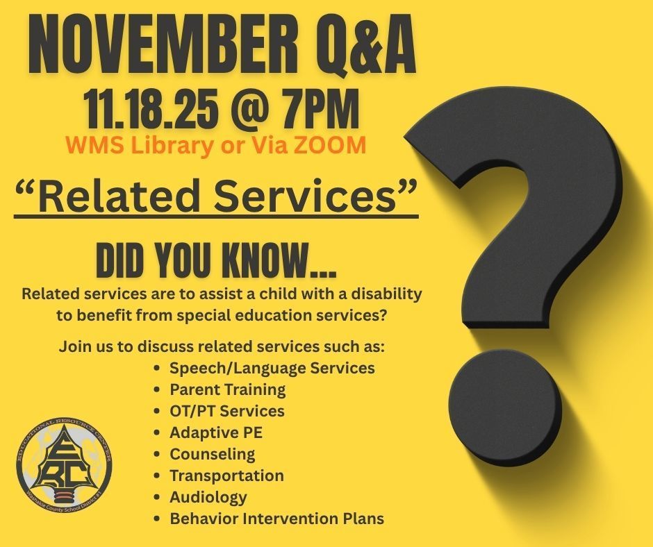 November Q&A on 11.18.25 at 7pm at the WMS Library