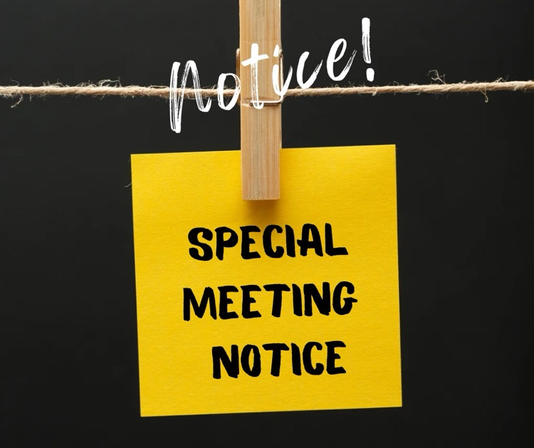special meeting notice