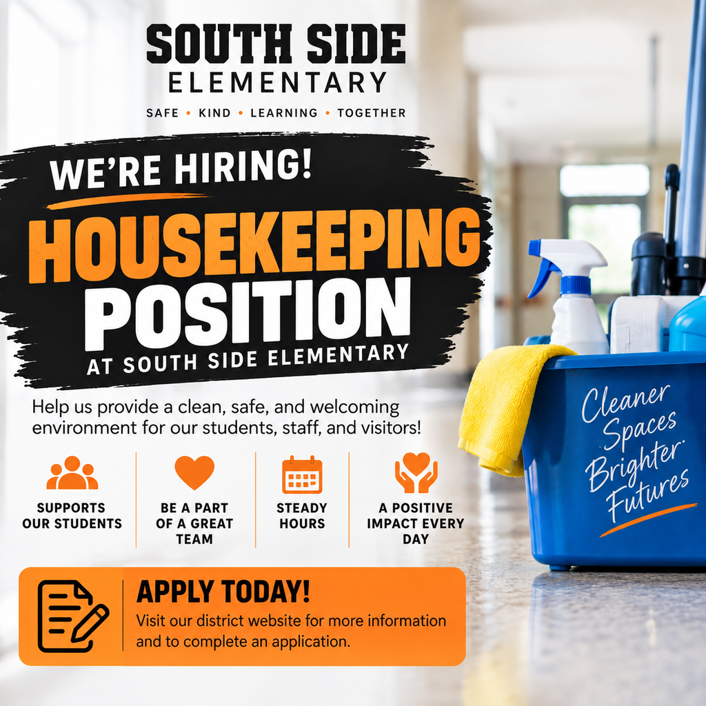 we're hiring south side housekeeping position