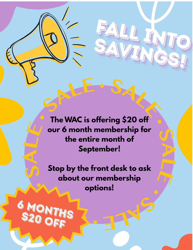 reminder of September membership sale
